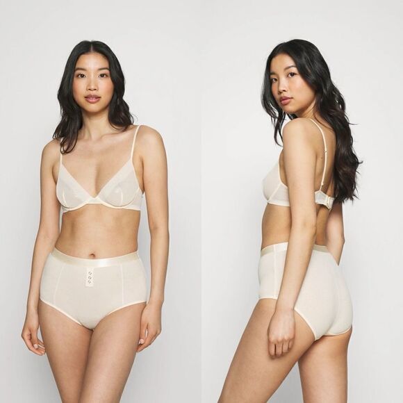 NWT Free People Intimately High-Waist Tea Colored Snaps Snaps Panties - Picture 1 of 9